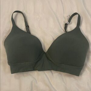 Aerie Real Chill Wireless Bra Sz 32DD Green NWOT